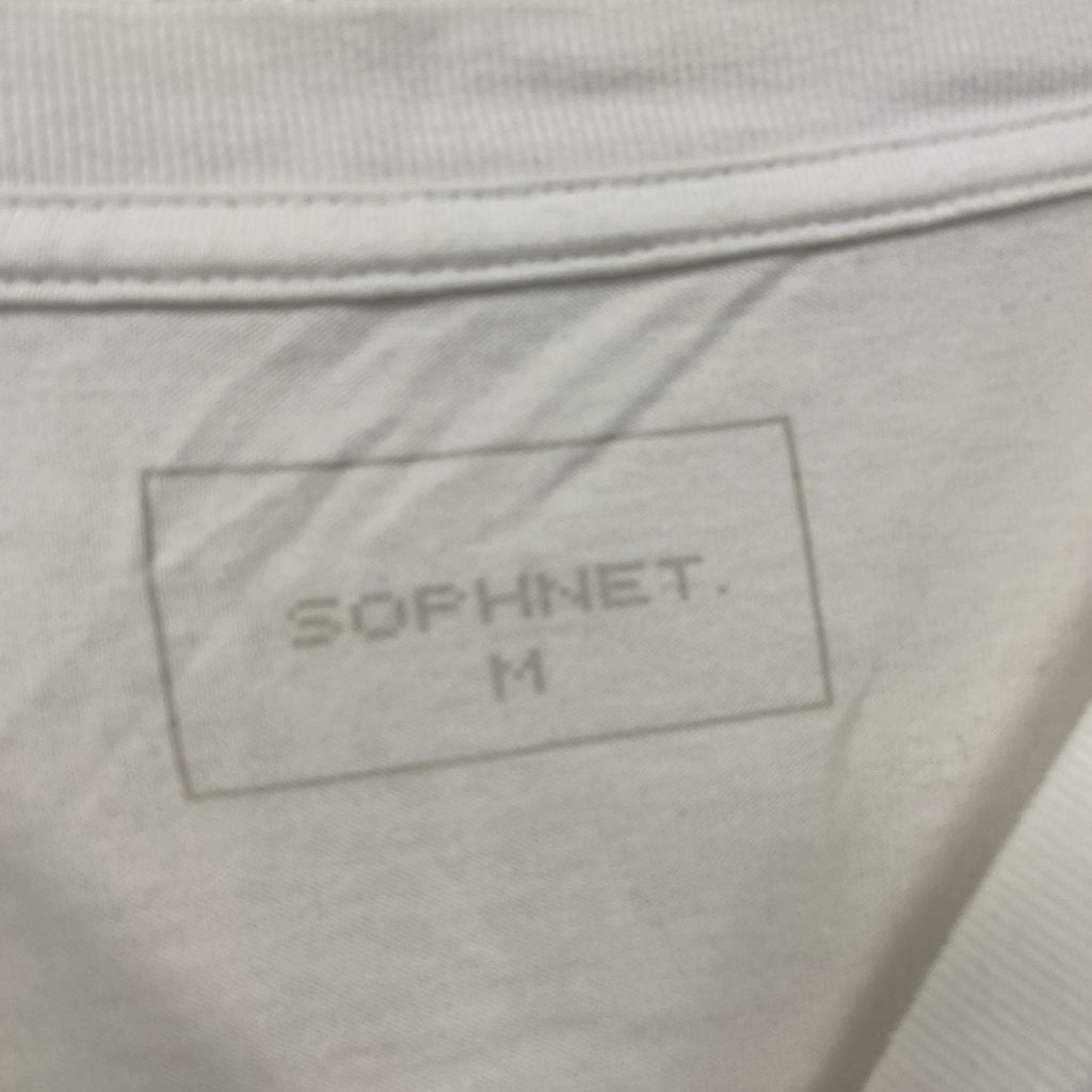 SOPHNET.　ソフネット　半袖プリントTシャツ　白　ホワイト　Mサイズ　古着