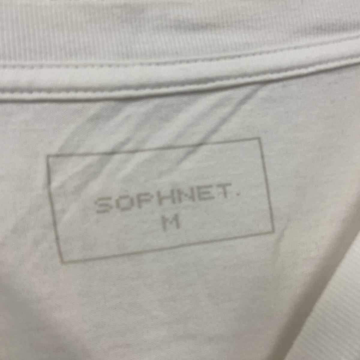 SOPHNET.　ソフネット　半袖プリントTシャツ　白　ホワイト　Mサイズ　古着