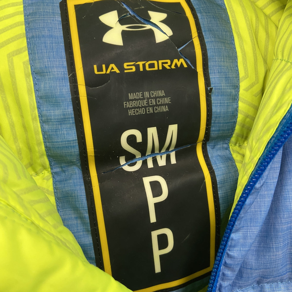 UNDER ARMOUR　アンダーアーマー　ダウンジャケット　ダウン90％　水色　ライトブルー　古着