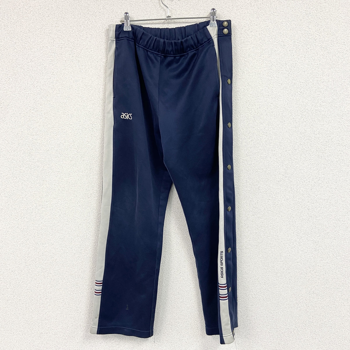 Asics　アシックス　トラックパンツ/ジャージパンツ　紺　ネイビー　Lサイズ　古着