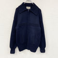 CERRUTI 1881　フルジップニットカーディガン　紺　ネイビー　Lサイズ　古着