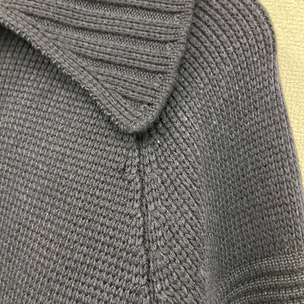 CERRUTI 1881　フルジップニットカーディガン　紺　ネイビー　Lサイズ　古着