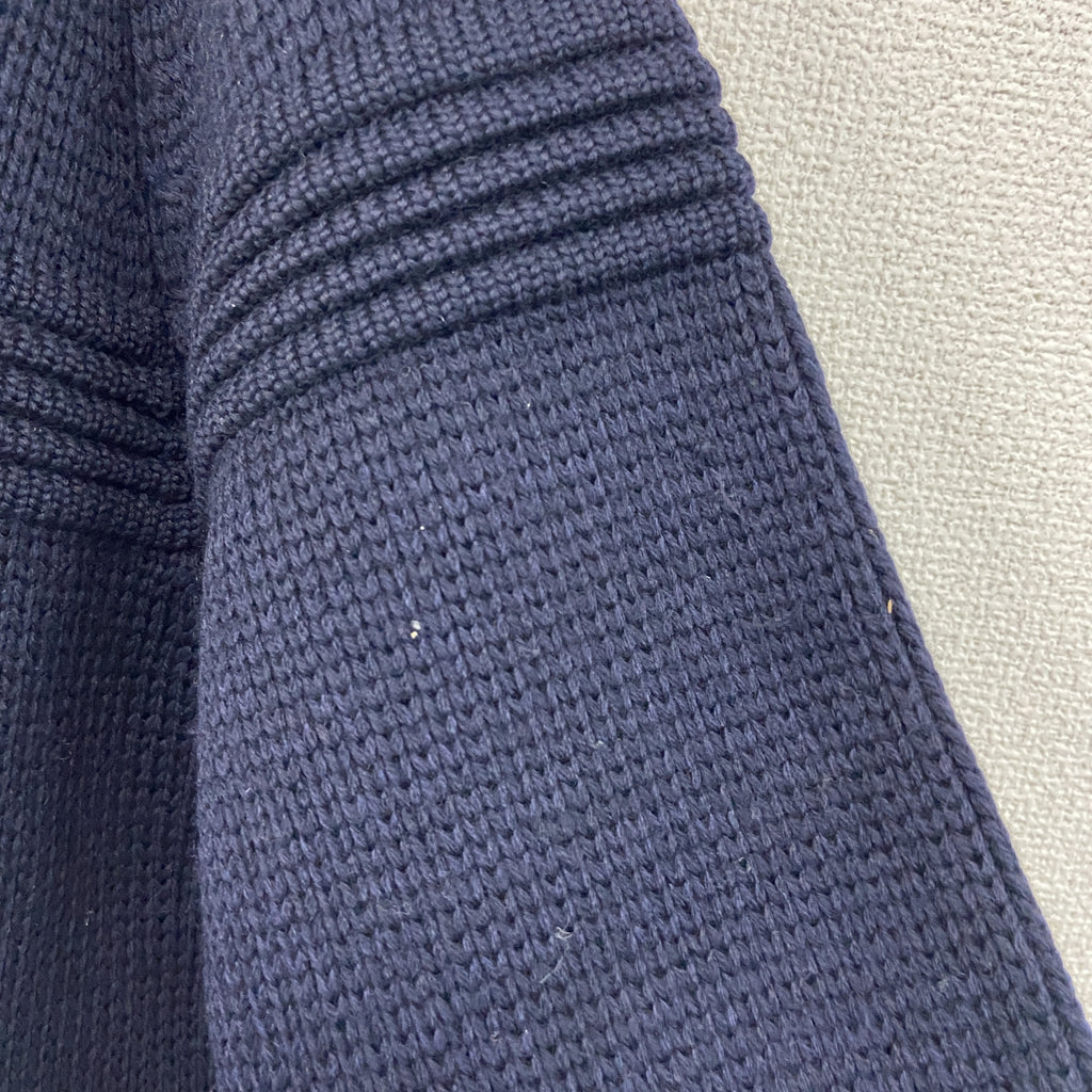 CERRUTI 1881　フルジップニットカーディガン　紺　ネイビー　Lサイズ　古着