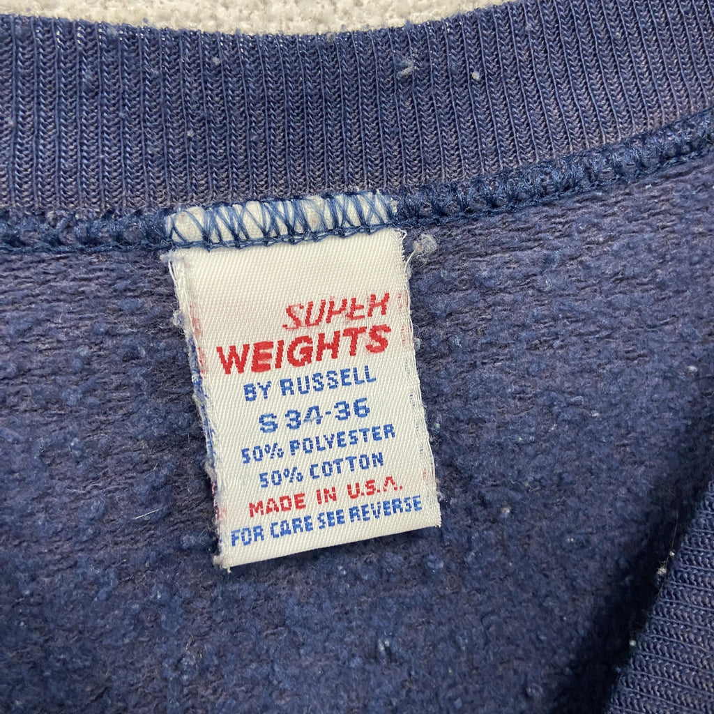 SUPER WEIGHTS　RUSSEL　ラッセル　スウェット/トレーナー　紺　ネイビー　Sサイズ　古着