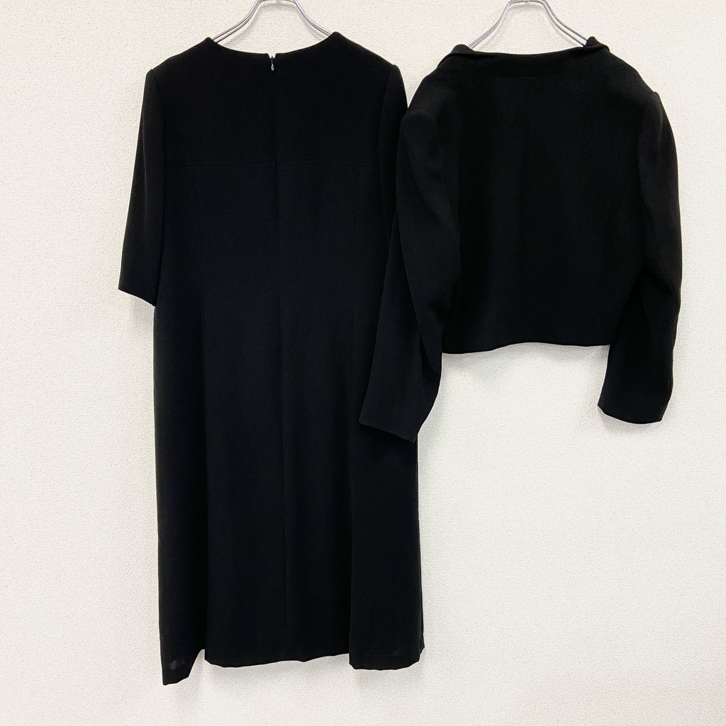 TOKYO IGIN　冠婚葬祭セットアップ/喪服　ワンピース　黒　ブラック　21BRサイズ　古着