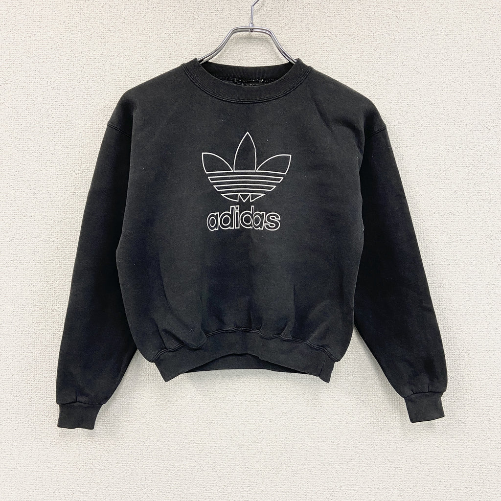 adidas　アディダス　スウェット/トレーナー　黒　ブラック　古着