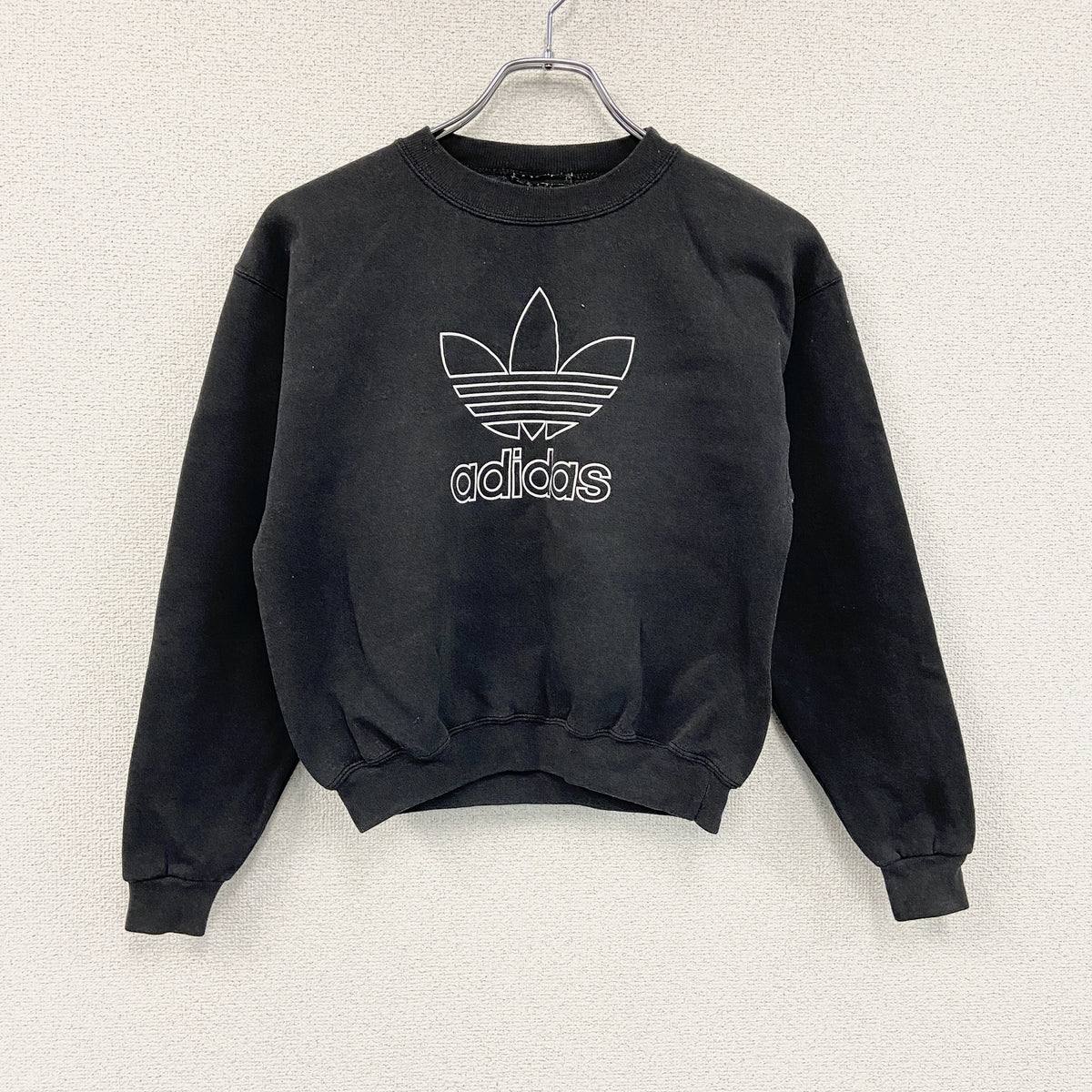 adidas　アディダス　スウェット/トレーナー　黒　ブラック　古着