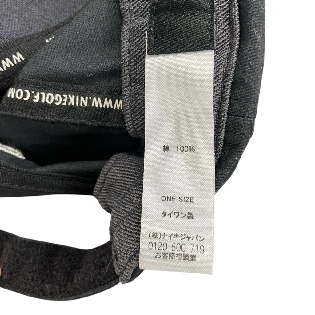 NIKE GOLF　ナイキゴルフ　ゴルフキャップ　黒　ブラック　古着