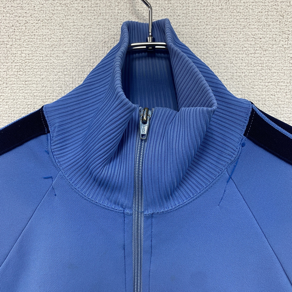 asics　アシックス　Recorder　ジャージセットアップ　トラックジャケット　トラックパンツ　水色　ライトブルー　古着