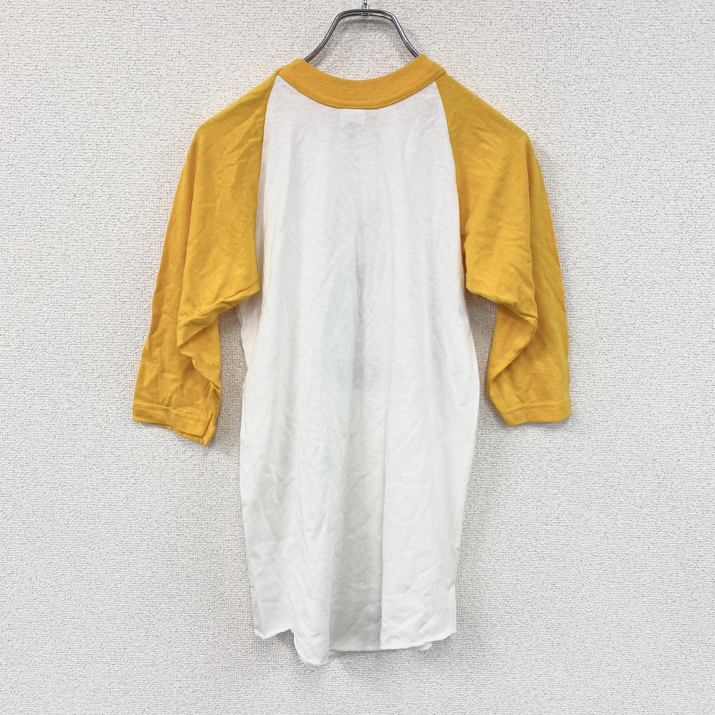SOFFE SHIRTS　ソフィーシャツ　長袖Tシャツ/ロンT　ラグラン　スヌーピー　黄色　イエロー　Lサイズ　古着