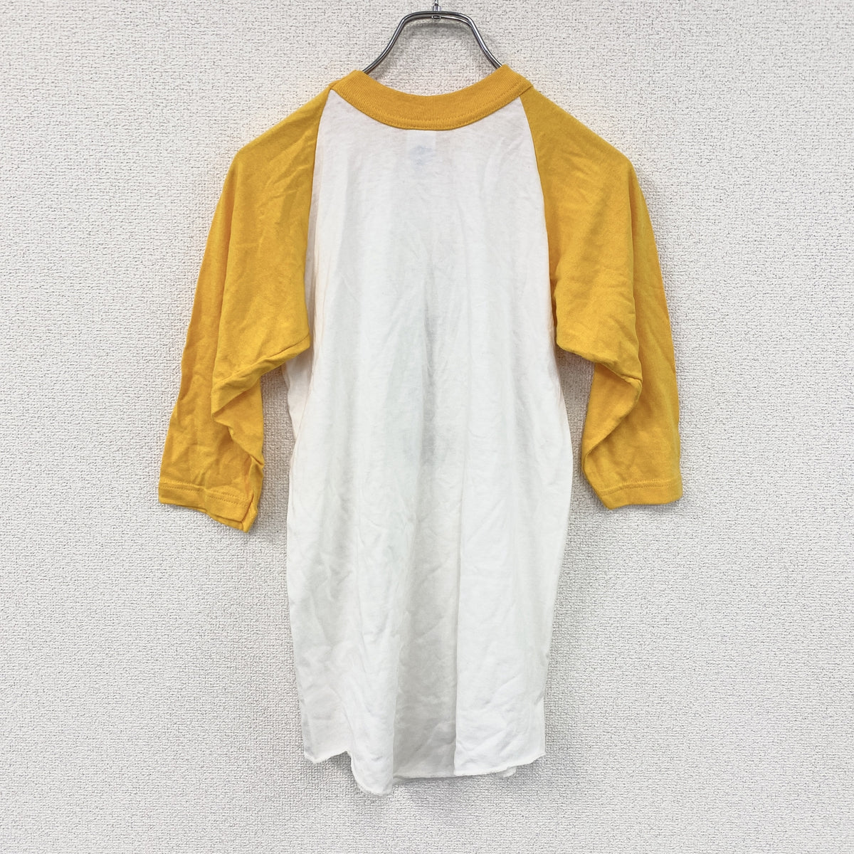 SOFFE SHIRTS　ソフィーシャツ　長袖Tシャツ/ロンT　ラグラン　スヌーピー　黄色　イエロー　Lサイズ　古着