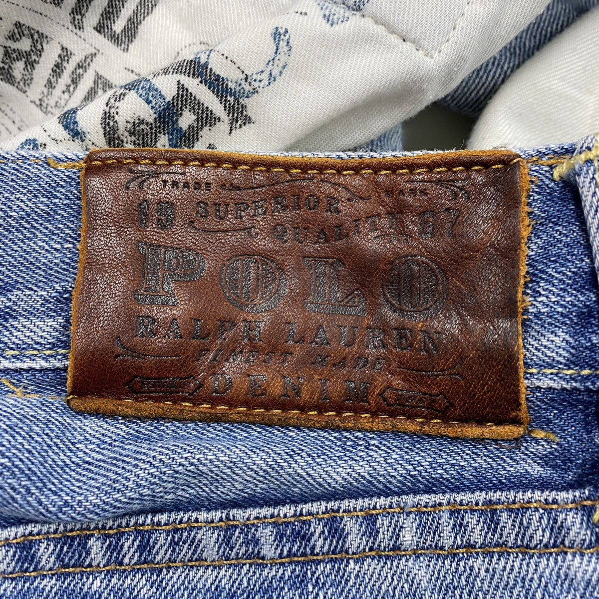POLO RALPH LAUREN　ポロラルフローレン　デニムパンツジーンズ　ジップフライ　インディゴ　W33サイズ　古着