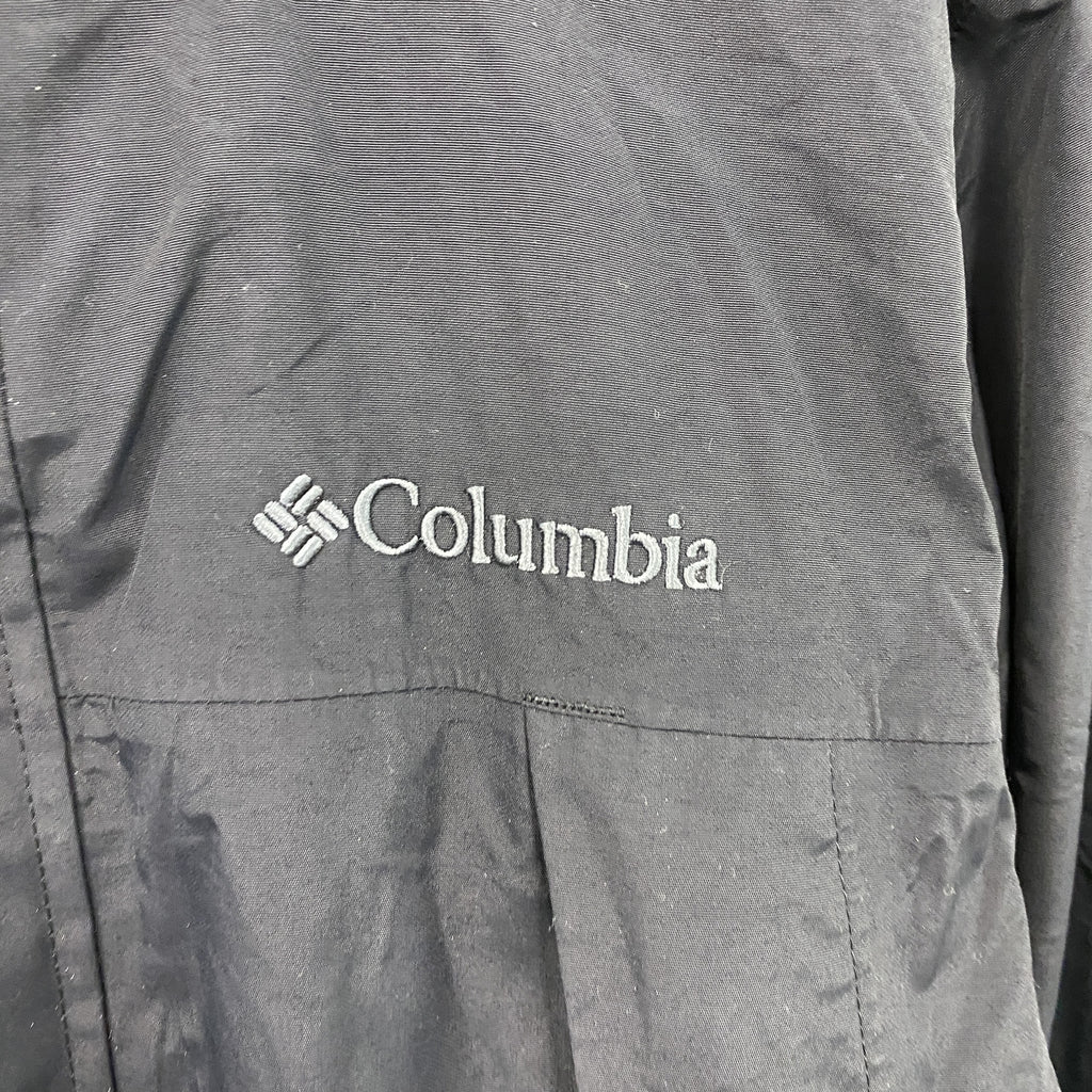 Columbia　コロンビア　フルジップナイロンジャケット　黒　ブラック　Mサイズ　古着