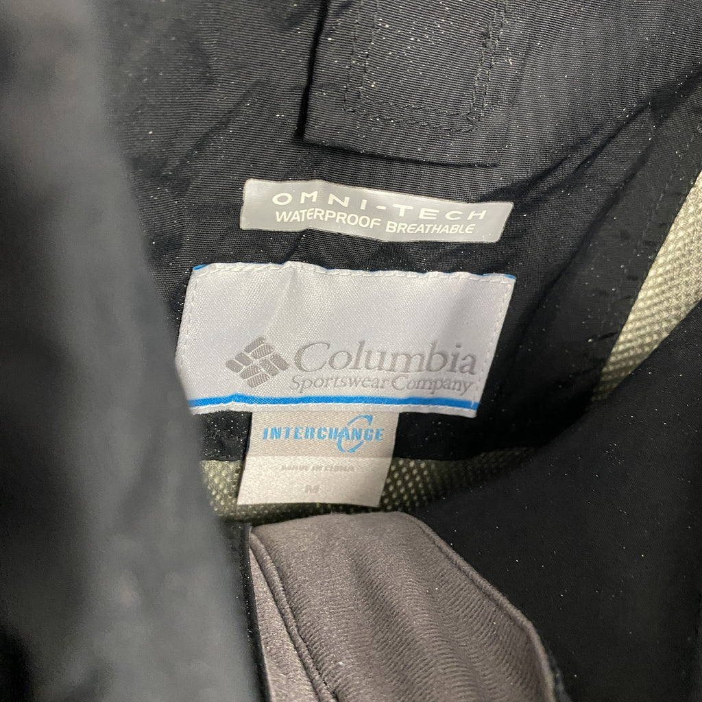 Columbia　コロンビア　フルジップナイロンジャケット　黒　ブラック　Mサイズ　古着