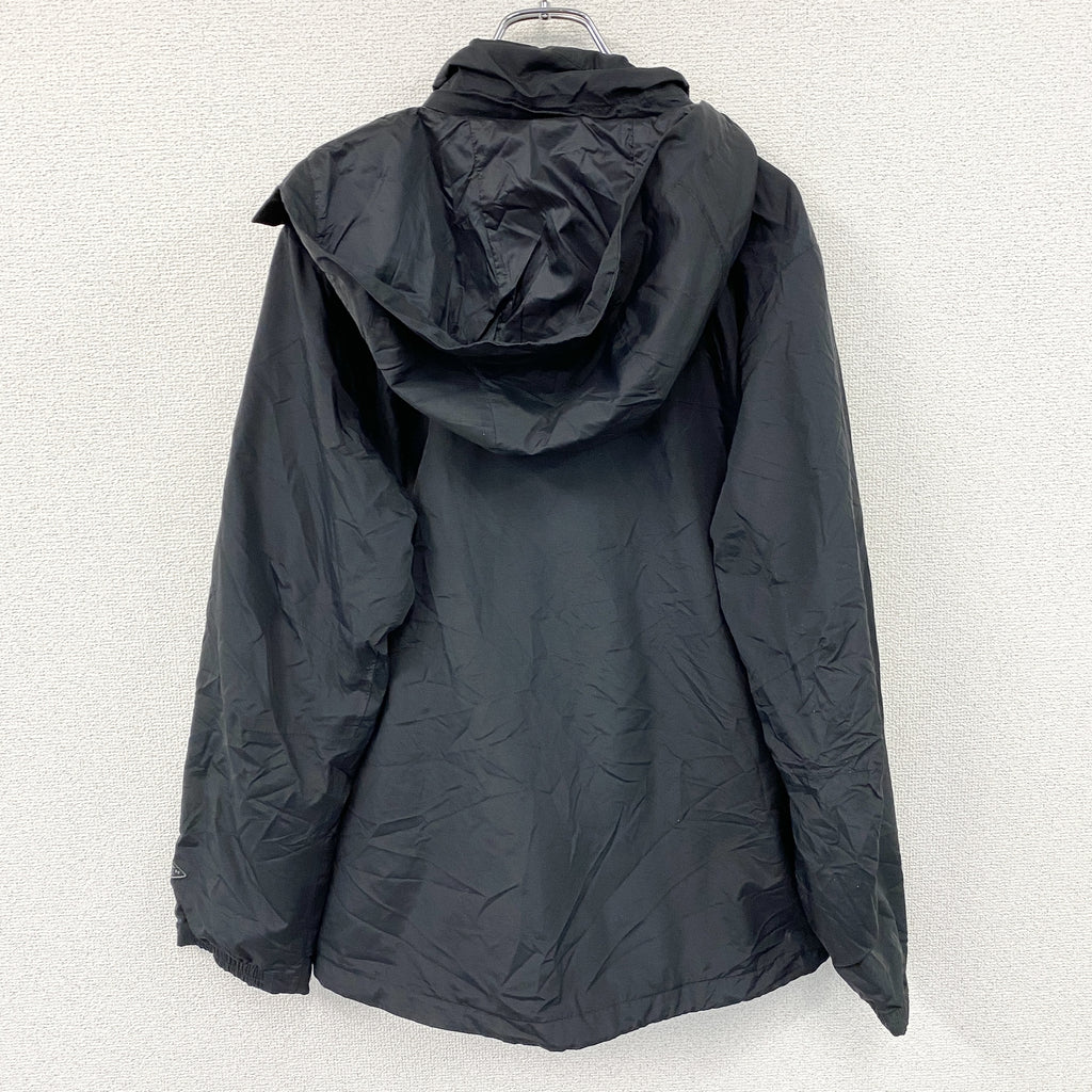 Columbia　コロンビア　フルジップナイロンジャケット　黒　ブラック　Mサイズ　古着