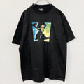 Tour champ　ツアーチャンプ　半袖プリントTシャツ　黒　ブラック　Lサイズ カットソー メンズ コットン 古着
