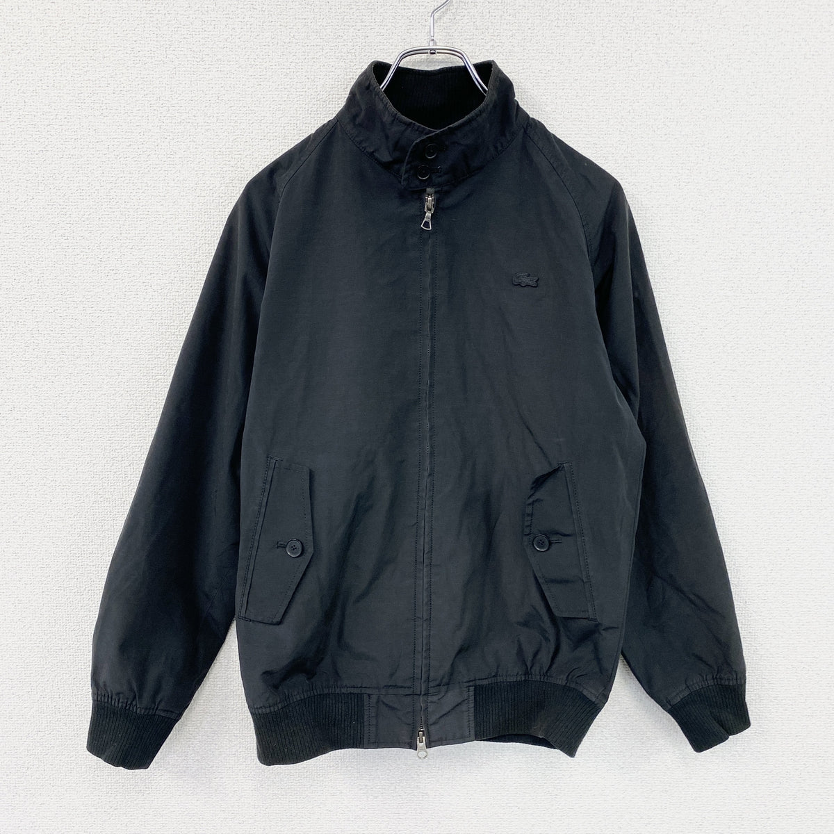 LACOSTE　ラコステ　ブルゾン/スイングトップ　黒　ブラック　XSサイズ　古着