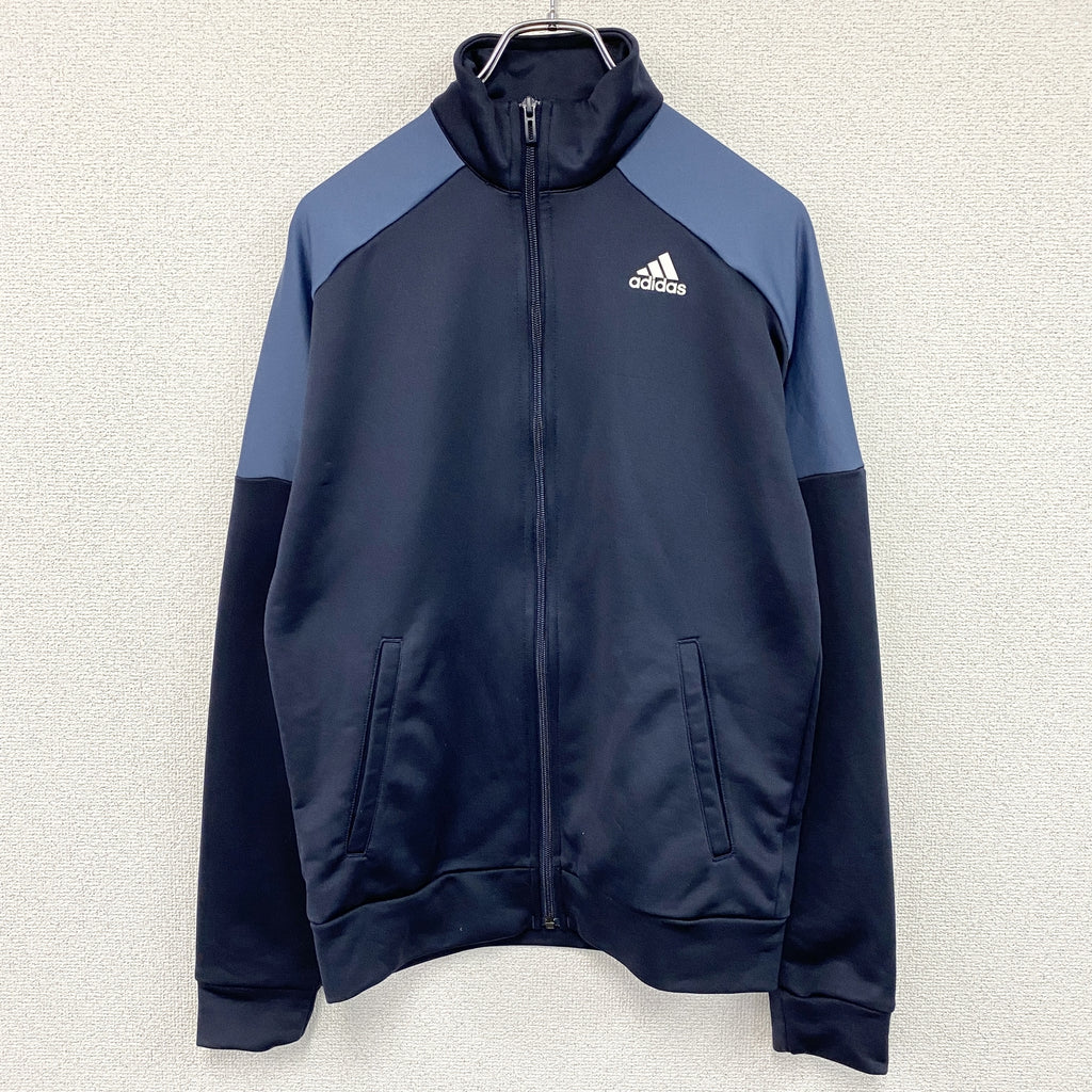 adidas　アディダス　トラックジャケット/ジャージ　紺　ネイビー　Mサイズ　古着
