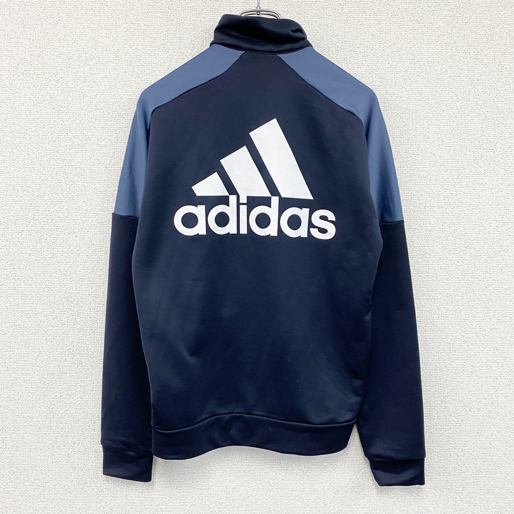 adidas　アディダス　トラックジャケット/ジャージ　紺　ネイビー　Mサイズ　古着