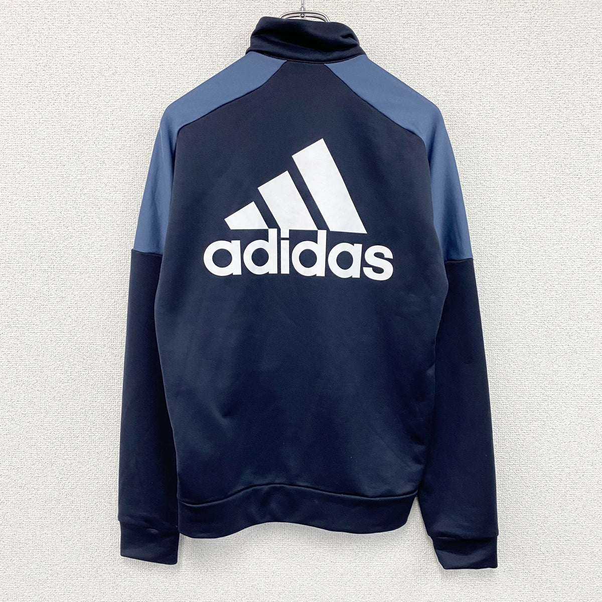 adidas　アディダス　トラックジャケット/ジャージ　紺　ネイビー　Mサイズ　古着