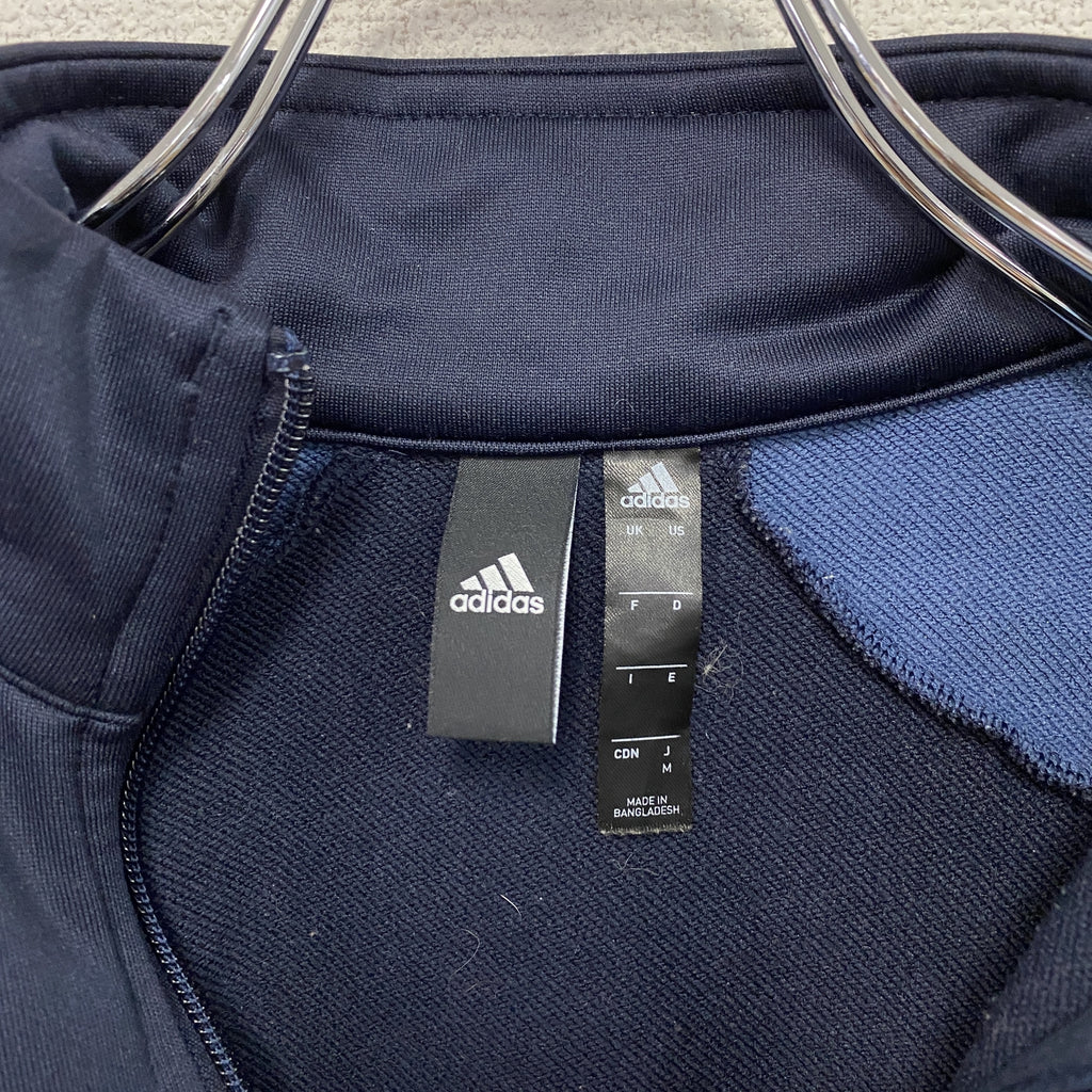 adidas　アディダス　トラックジャケット/ジャージ　紺　ネイビー　Mサイズ　古着