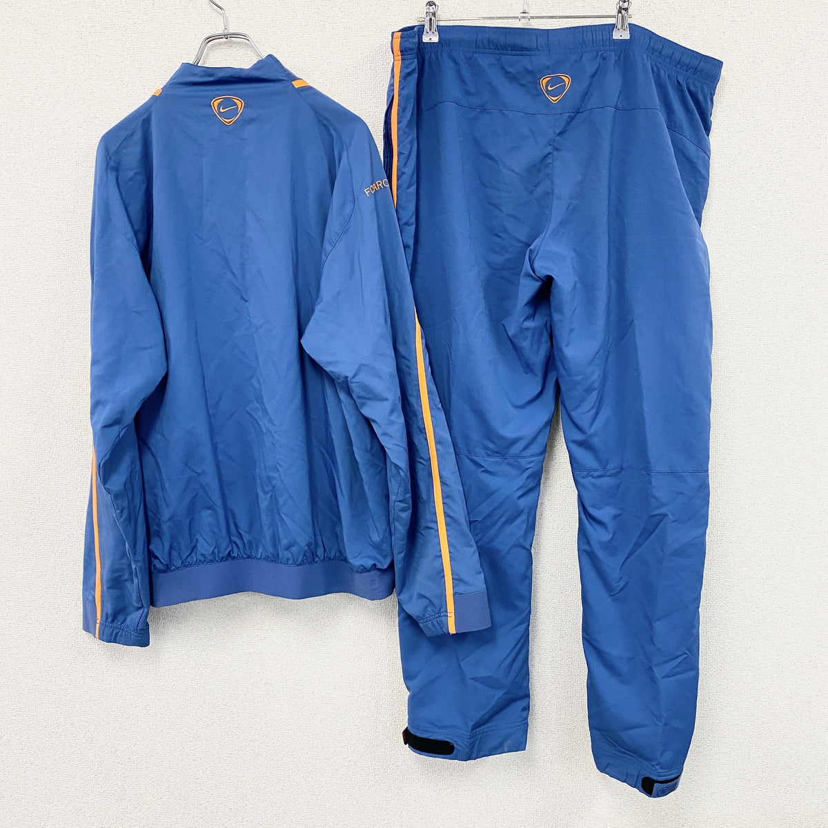 NIKE　ナイキ　ジャージセットアップ　トラックジャケット　トラックパンツ　青　ブルー　XLサイズ　古着