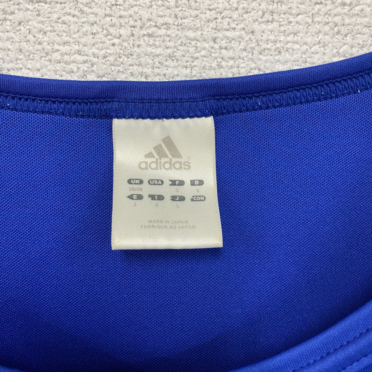 adidas　アディダス　タンクトップ　青　ブルー　Lサイズ　古着
