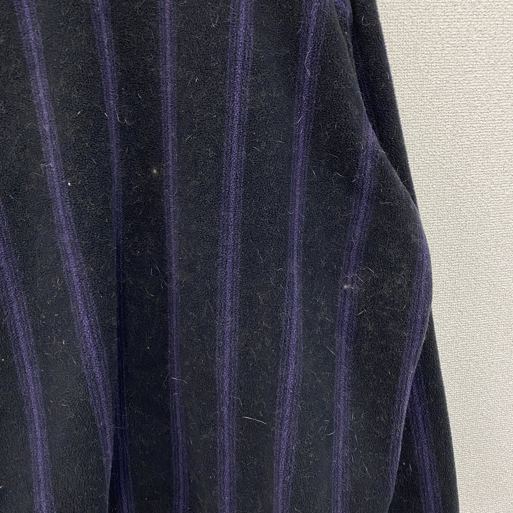 UNIQLO　ユニクロ　NEEDLES　ニードルス　フリースオーバーサイズカーディガン　黒　ブラック　紫　パープル　XLサイズ　古着