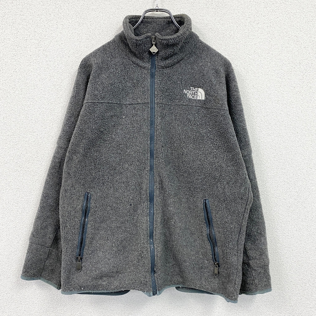 THE NORTH FACE　ザ・ノースフェイス　フルジップフリースジャケット　グレー　Lサイズ　古着