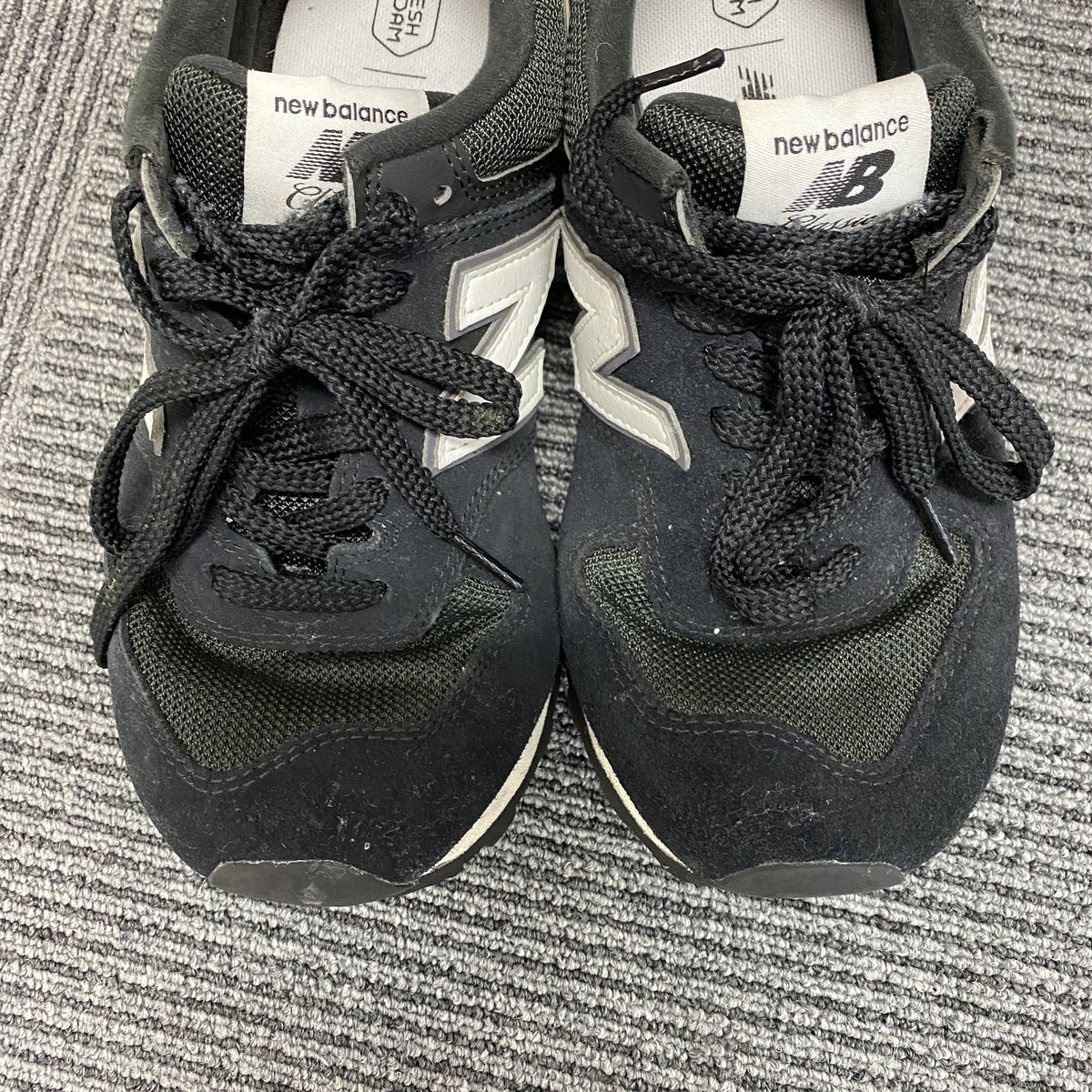 New Balance　ニューバランス　U574KN2　スニーカー　黒　ブラック　25㎝　古着