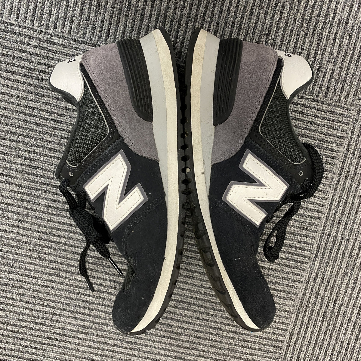 New Balance　ニューバランス　U574KN2　スニーカー　黒　ブラック　25㎝　古着