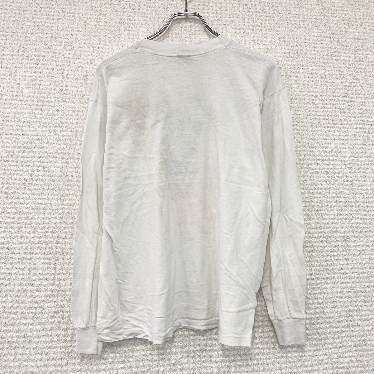 SCREEN STARS　スクリーンスターズ　長袖プリントTシャツ/ロンT　ヴィンテージ　白　ホワイト　XLサイズ　古着