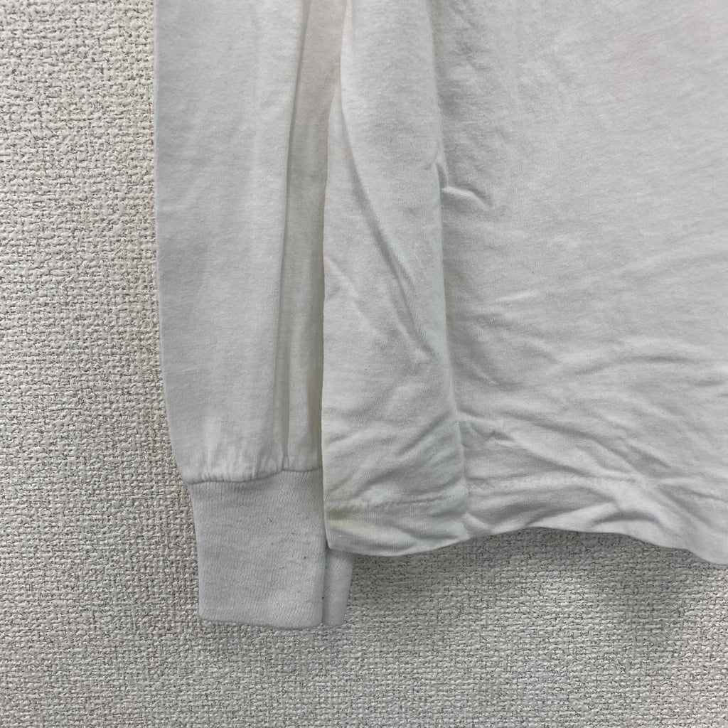 SCREEN STARS　スクリーンスターズ　長袖プリントTシャツ/ロンT　ヴィンテージ　白　ホワイト　XLサイズ　古着