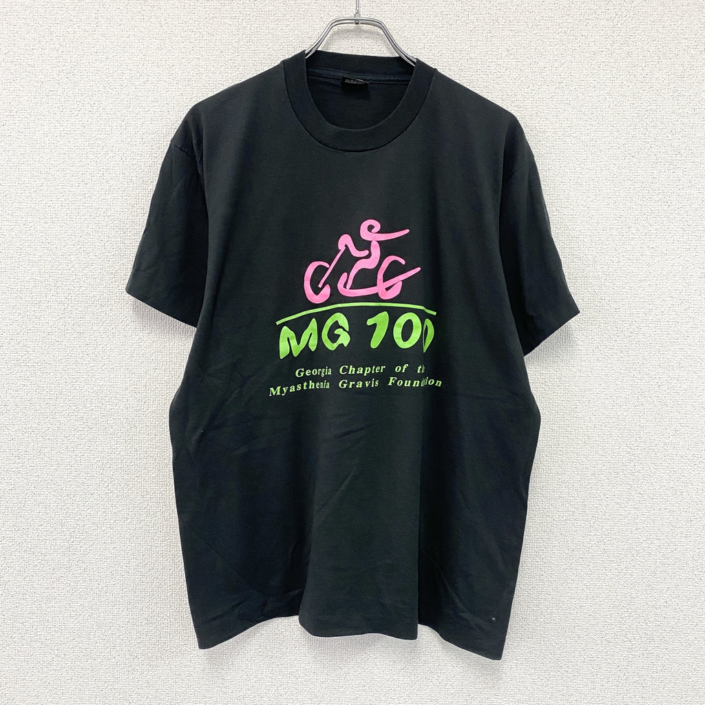 SCREEN STARS　スクリーンスターズ　半袖プリントTシャツ　シングルステッチ　ヴィンテージ　黒　ブラック　XLサイズ　古着