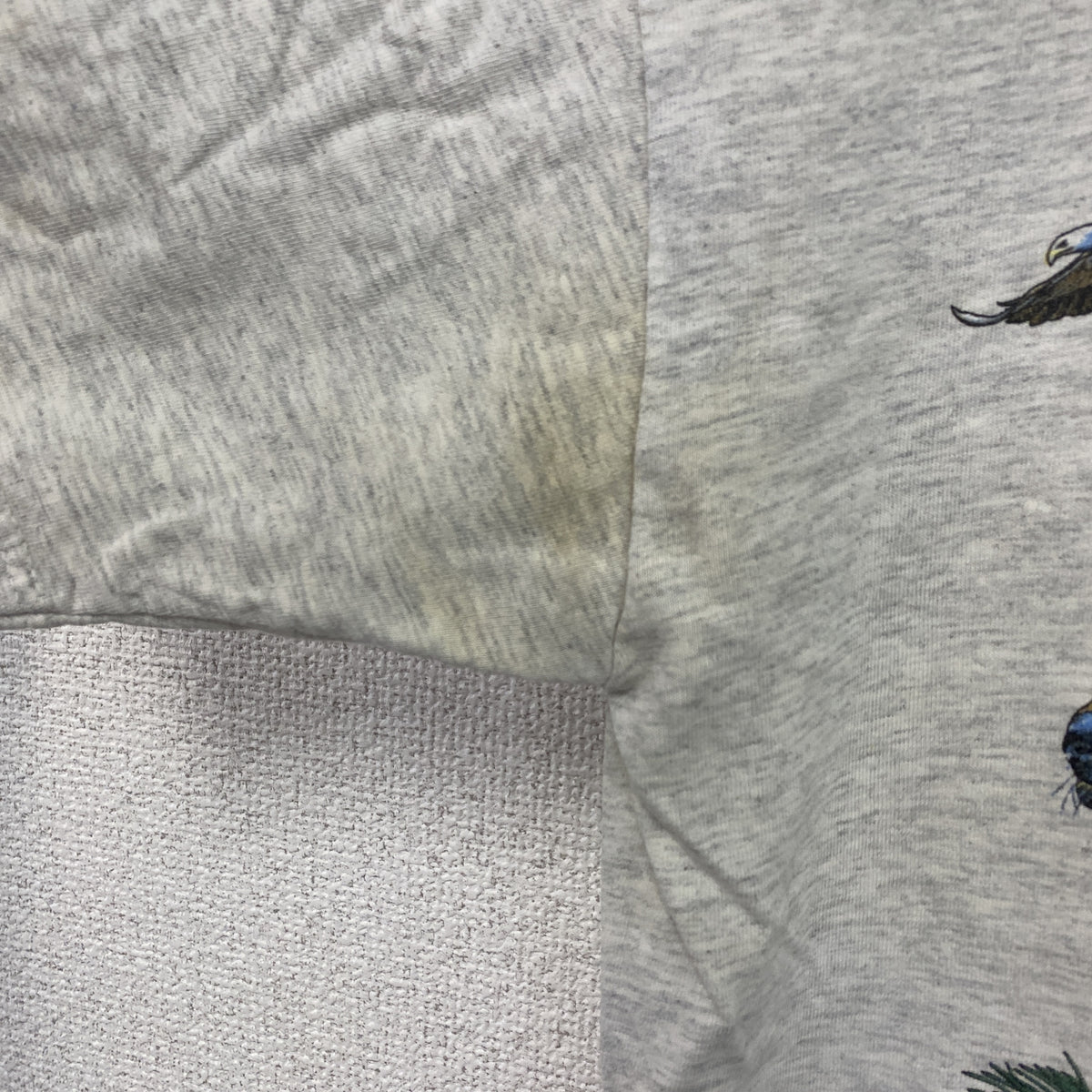 JERZEES　ジャージーズ　半袖プリントTシャツ　シングルステッチ　ヴィンテージ　グレー　Mサイズ　古着