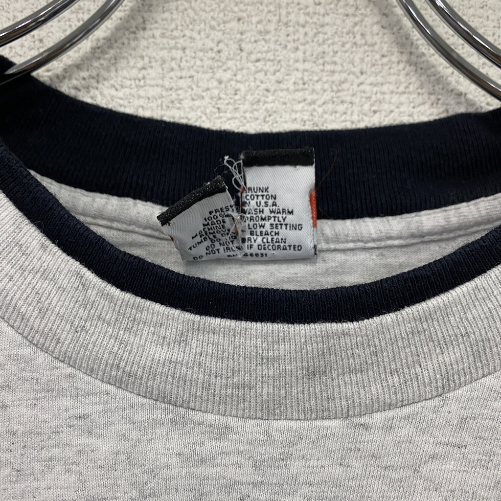 SIGNAL SPORTS　半袖プリントTシャツ　シングルステッチ　ヴィンテージ 　アニマル　グレー　XLサイズ　古着