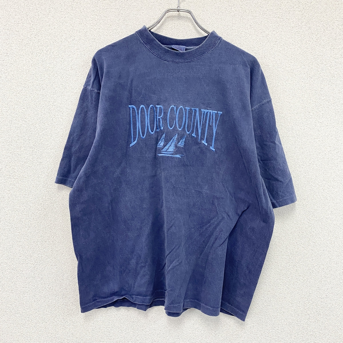 DELTA　デルタ　半袖Tシャツ　シングルステッチ　ヴィンテージ 　紺　ネイビー　XLサイズ　古着