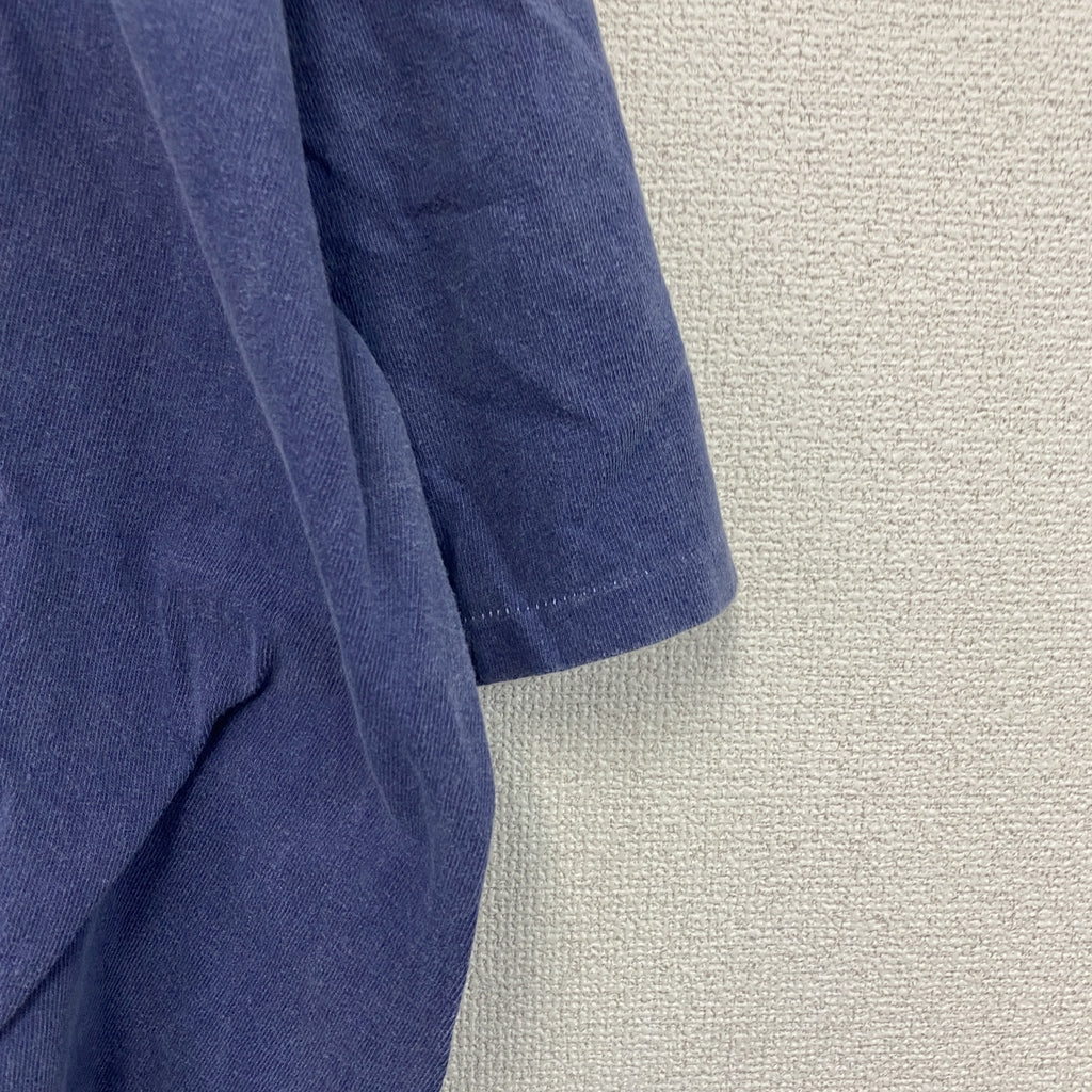 DELTA　デルタ　半袖Tシャツ　シングルステッチ　ヴィンテージ 　紺　ネイビー　XLサイズ　古着