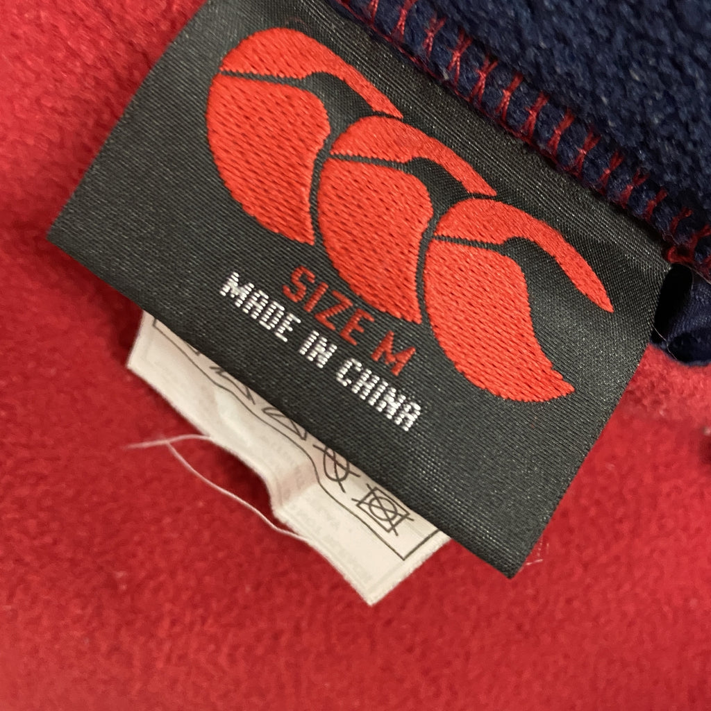 canterbury　カンタベリー　ブルゾン/スイングトップ　リバーシブル　フリース　紺　ネイビー　Mサイズ　古着