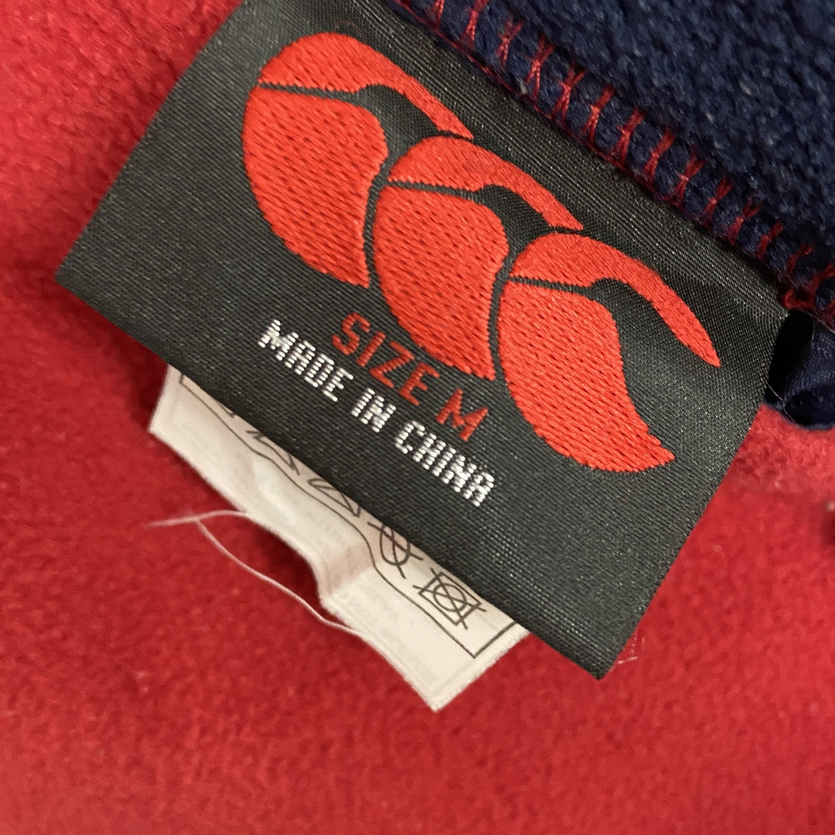 canterbury　カンタベリー　ブルゾン/スイングトップ　リバーシブル　フリース　紺　ネイビー　Mサイズ　古着