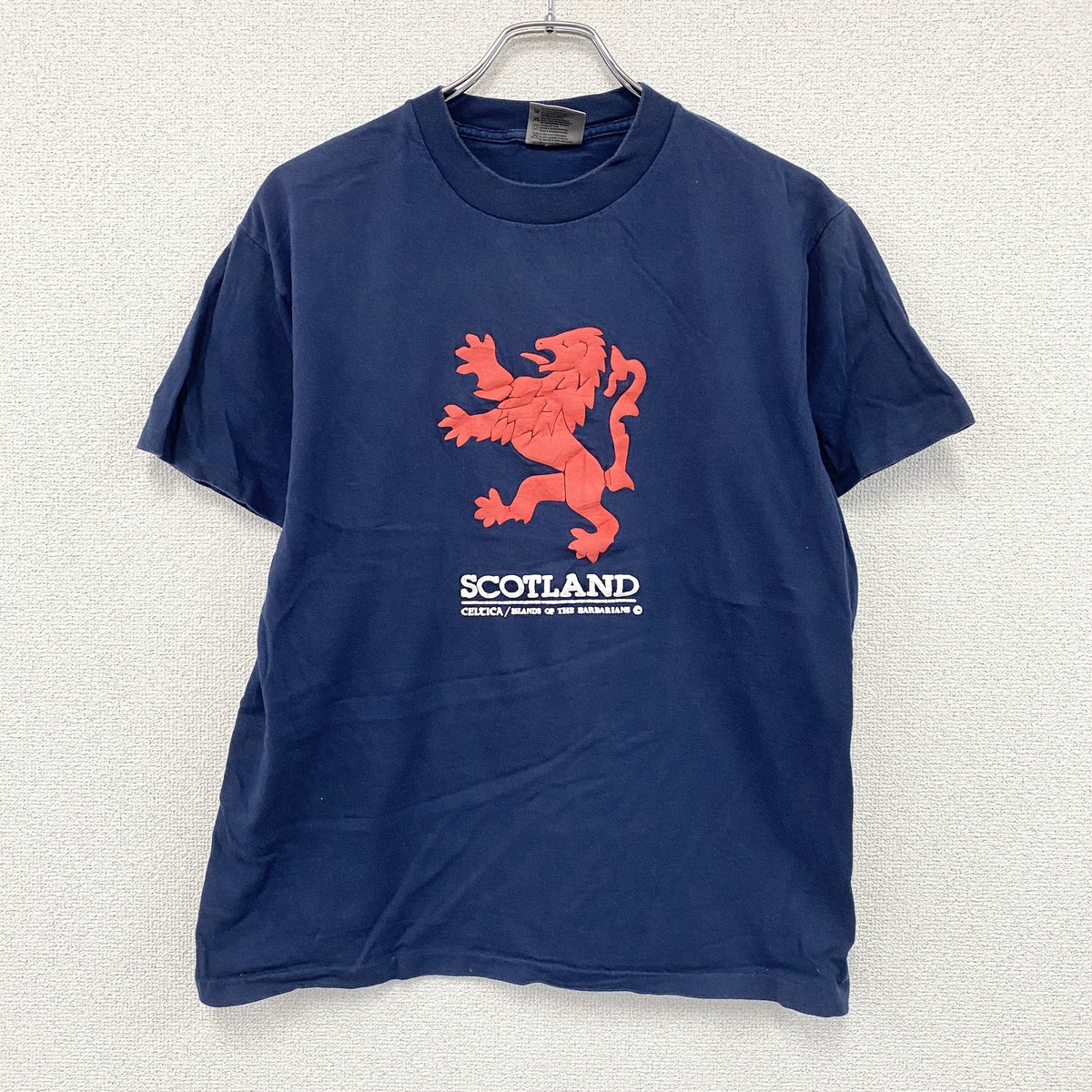 ONEITA　オニータ　半袖プリントTシャツ　シングルステッチ　ヴィンテージ 　紺　ネイビー　Mサイズ　古着