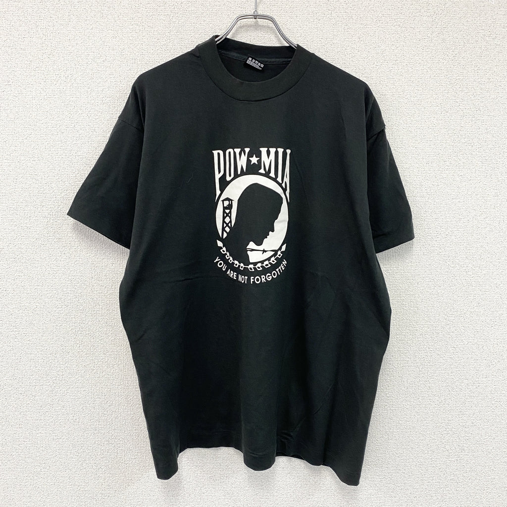 FRUIT OF THE LOOM　フルーツオブザルーム　半袖プリントTシャツ　シングルステッチ　ヴィンテージ 　黒　ブラック　XLサイズ　古着