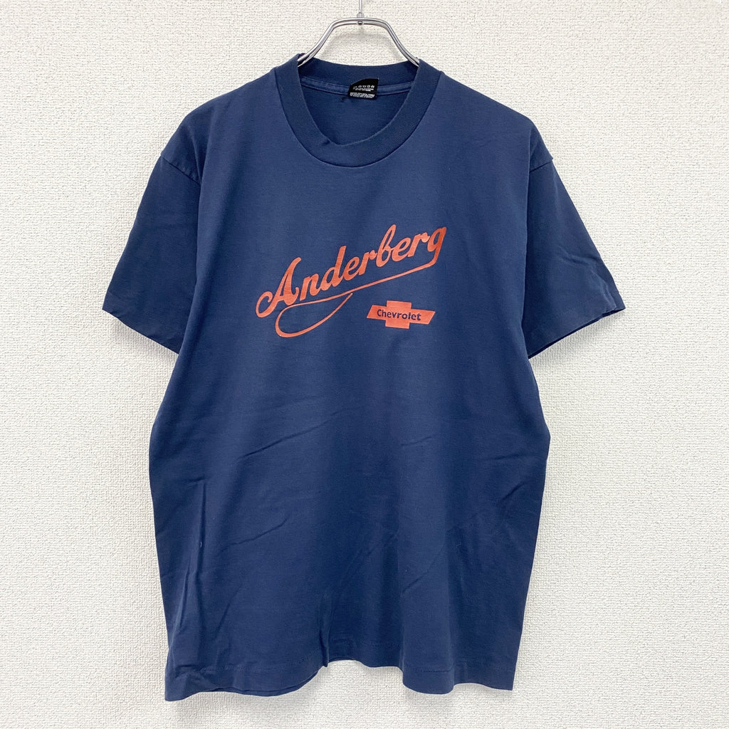 SCREEN STARS　スクリーンスターズ　半袖プリントTシャツ　シングルステッチ　ヴィンテージ　紺　ネイビー　XLサイズ　古着