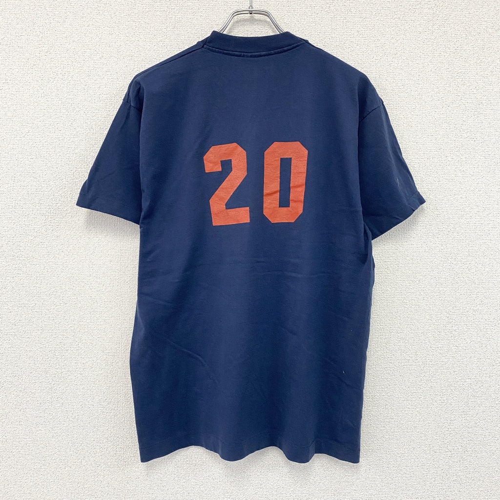 SCREEN STARS　スクリーンスターズ　半袖プリントTシャツ　シングルステッチ　ヴィンテージ　紺　ネイビー　XLサイズ　古着