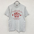 FRUIT OF THE LOOM　フルーツオブザルーム　半袖プリントTシャツ　シングルステッチ　ヴィンテージ　グレー　Mサイズ　古着