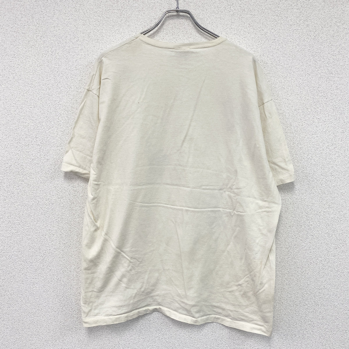 Hanes　ヘインズ　半袖プリントTシャツ　シングルステッチ　ヴィンテージ　アイボリー　2XLサイズ　古着