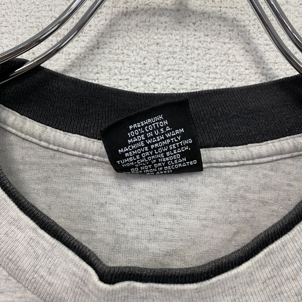 SIGNAL SPORTS　半袖プリントTシャツ　シングルステッチ　ヴィンテージ 　グレー　XLサイズ　古着