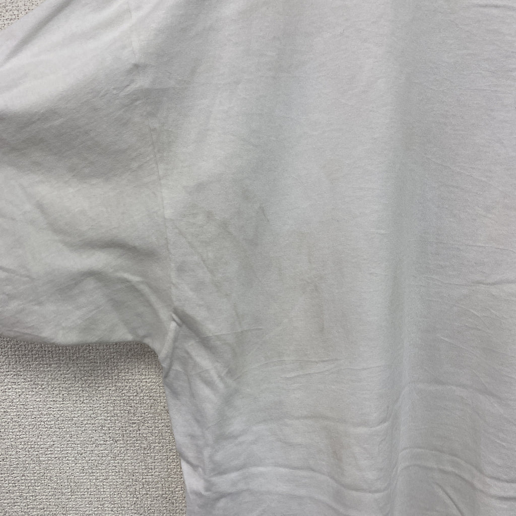 Hanes　ヘインズ　半袖プリントTシャツ　シングルステッチ　ヴィンテージ　白　ホワイト　XLサイズ カットソー メンズ コットン 古着