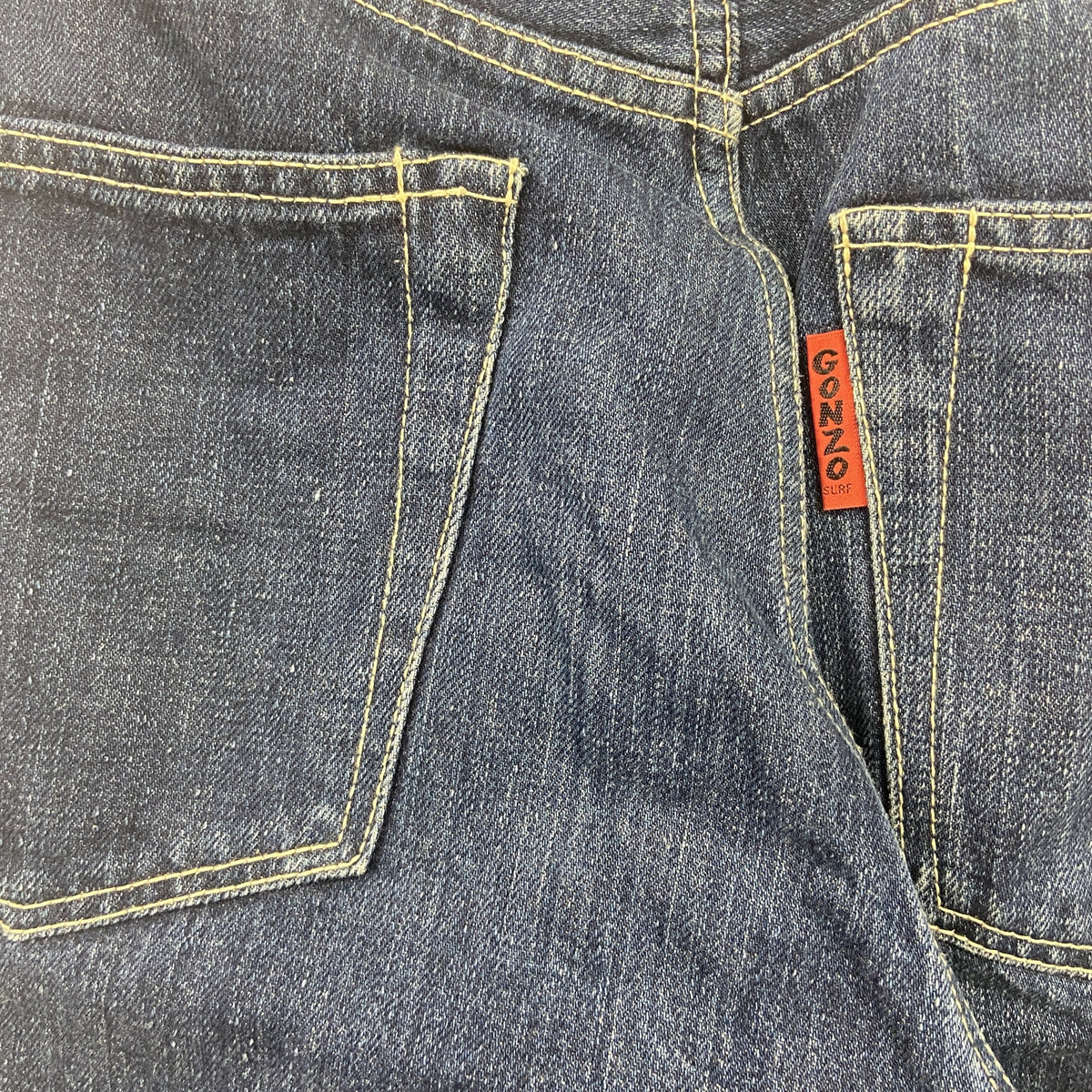 GONZO　ゴンゾー　デニムパンツ/ジーンズ　ジップフライ　インディゴ　Lサイズ　古着