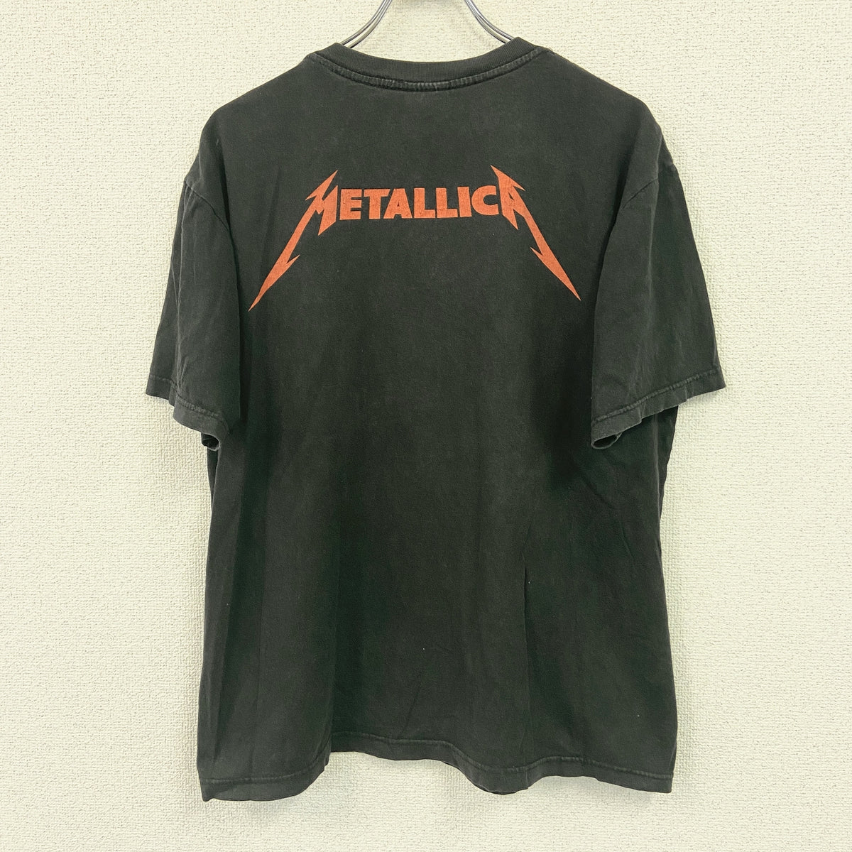 RED ROCK OF THE T-SHIRTS　半袖バンドプリントTシャツ　METALLICA　メタリカ　メタル・マスター　アルバムジャケット　黒　ブラック　Lサイズ　古着